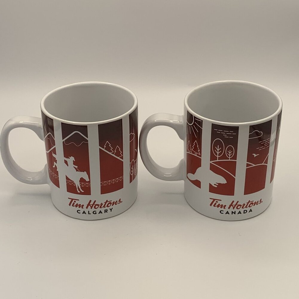 Tim Hortons Mugs Traveller's Collection CANADA and CALGARY Series 1 2016